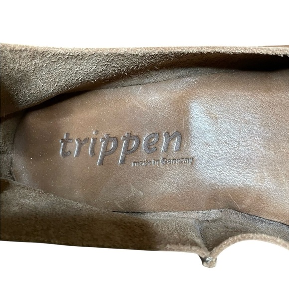 Trippen Carol Wedge Pumps in Brown Size 40/ US 9 Woman’s Ankle Straps - Picture 9 of 15